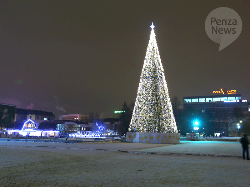 Праздник на Фонтанной площади Пензы в новогоднюю ночь начнется в 1.00
