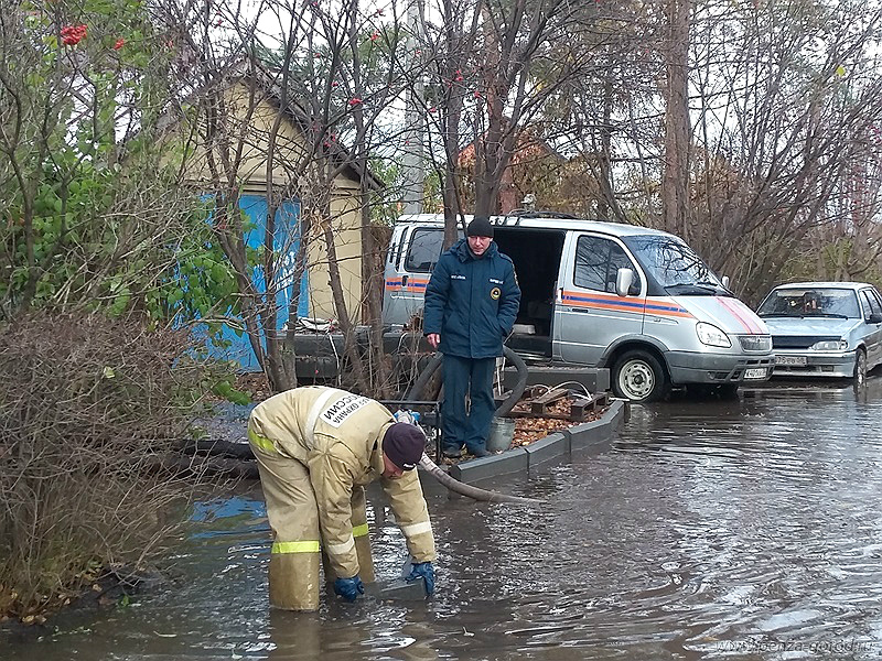 На улице Донецкой в Пензе произошло подтопление частных домов