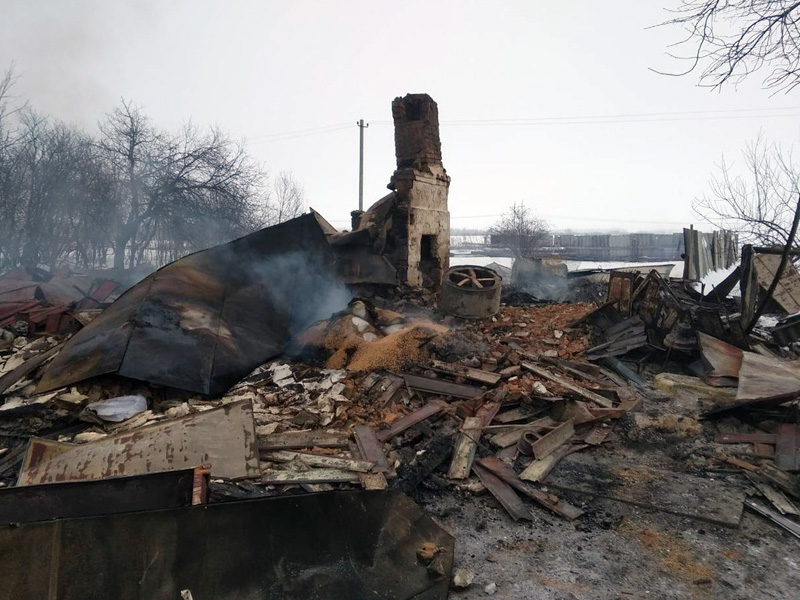 Мужчина погиб в результате пожара в селе Белинского района