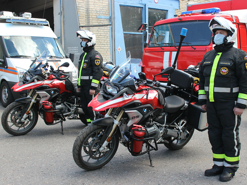 В Пензенской области спасатели на мотоциклах впервые приступили к патрулированию улиц