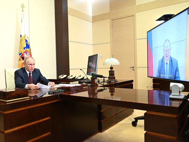 Путин в режиме видеоконференции провел рабочую встречу с Мельниченко. Стенограмма