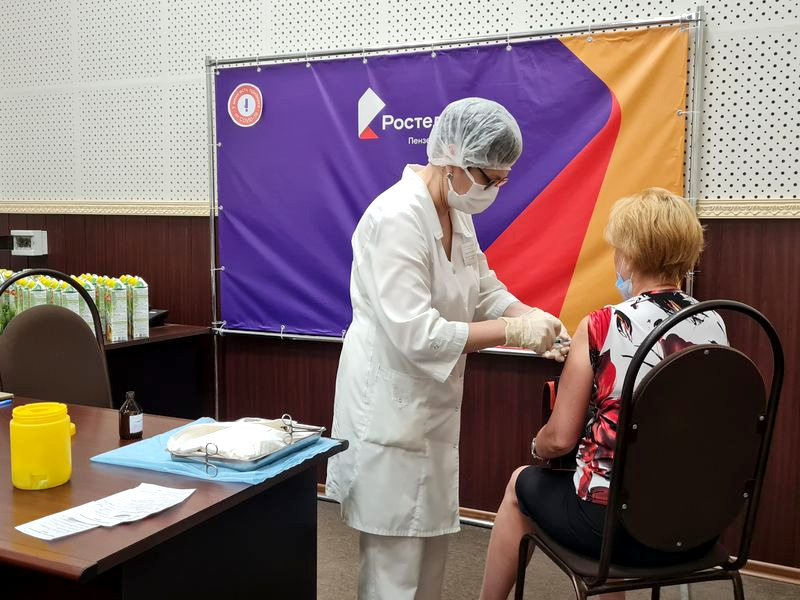 В Пензе в третий раз организована вакцинация сотрудников «Ростелекома» на рабочем месте