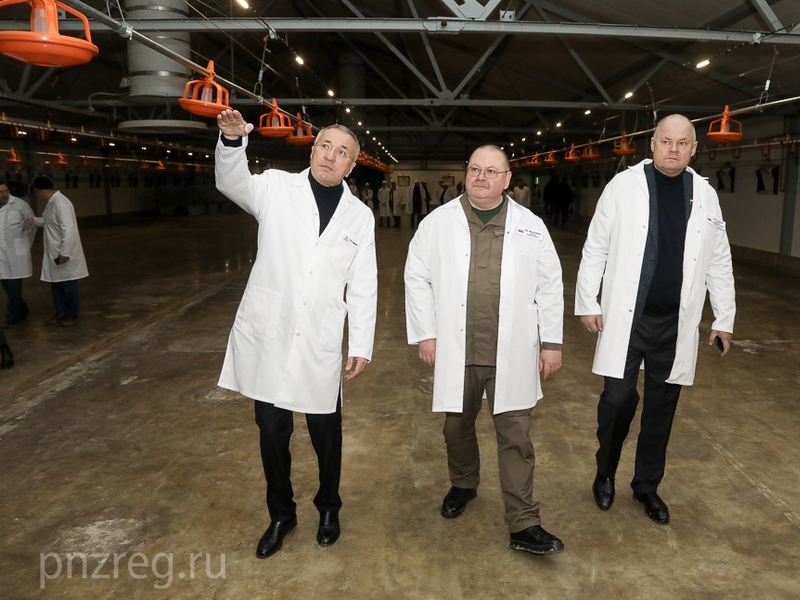 Олег Мельниченко принял участие в церемонии запуска нового птицеводческого блока ГК «Дамате» в Мокшанском районе