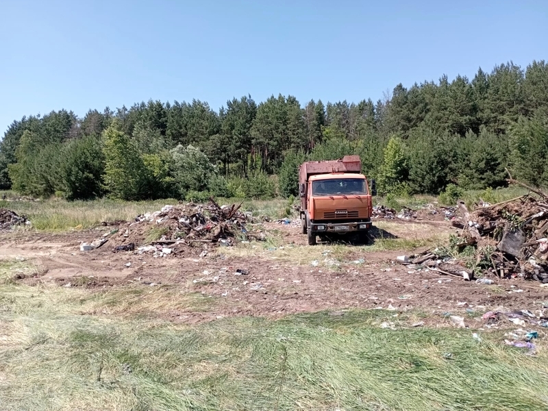 В селе Студенка Белинского района ликвидирована стихийная свалка