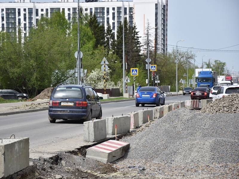 На улице Измайлова в Пензе 27–30 апреля временно изменится схема дорожного движения