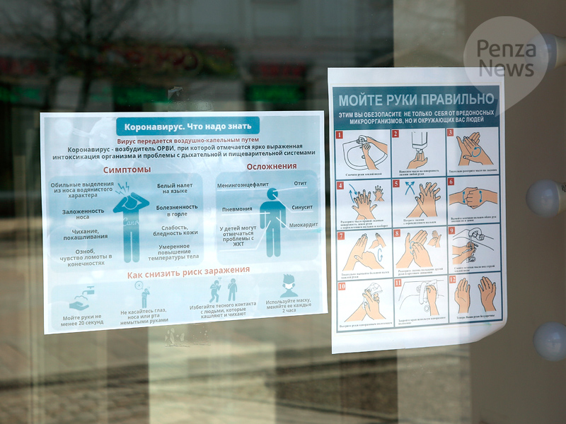 Новые случаи заражения коронавирусом зарегистрированы в Пензе, Заречном и восьми районах